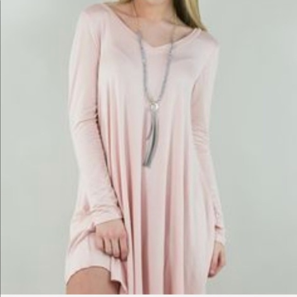 Lollipop Star Dresses & Skirts - Lollipop Star | flowy baby pink t-shirt dress L